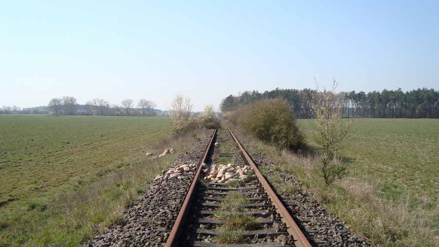 zwischen Kilometer 5,5 und Wald südlich von Poritz